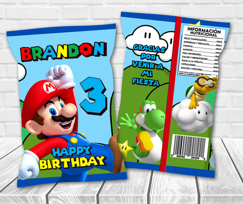 Super Mario Bros Chip Bag