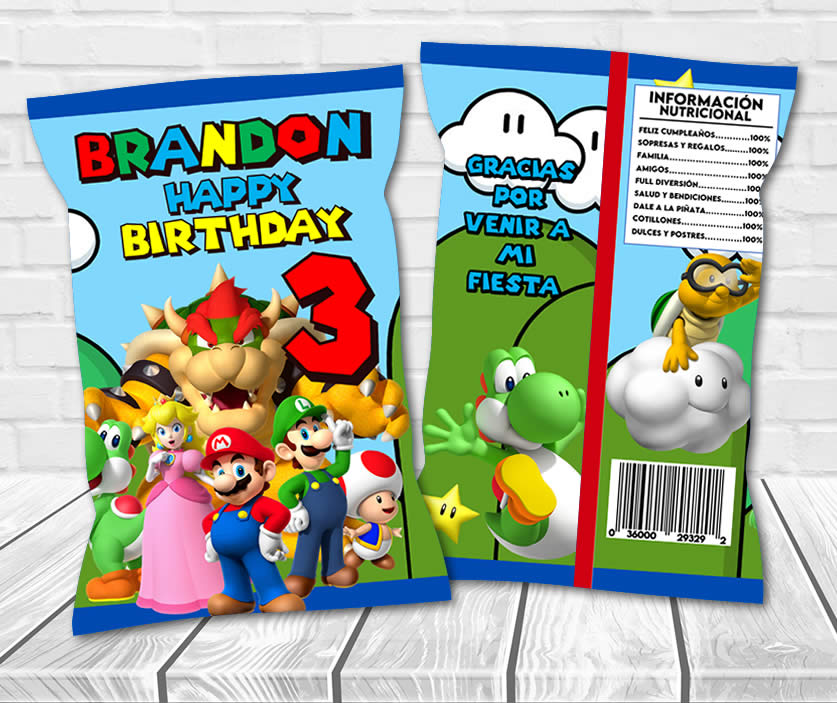 Super Mario Bros Chip Bag