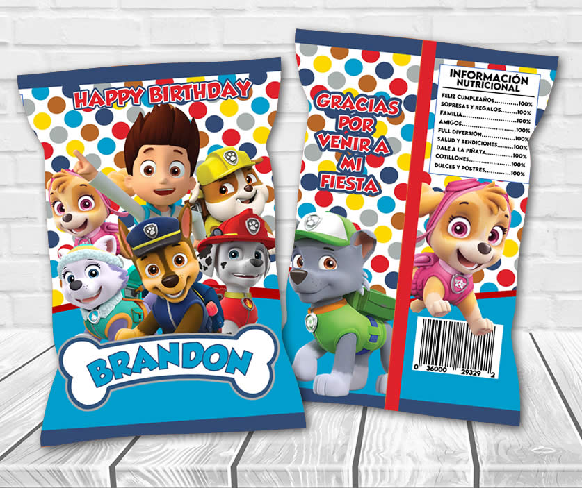 paw patrol chipbag