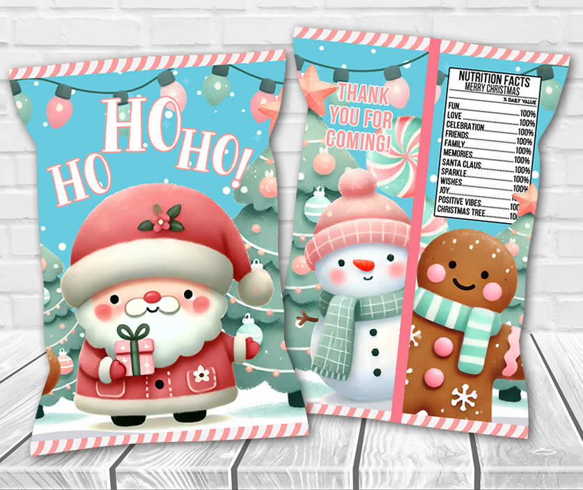 Christmas Chip Bag