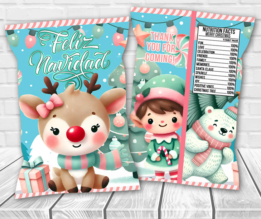 Christmas Chip Bag