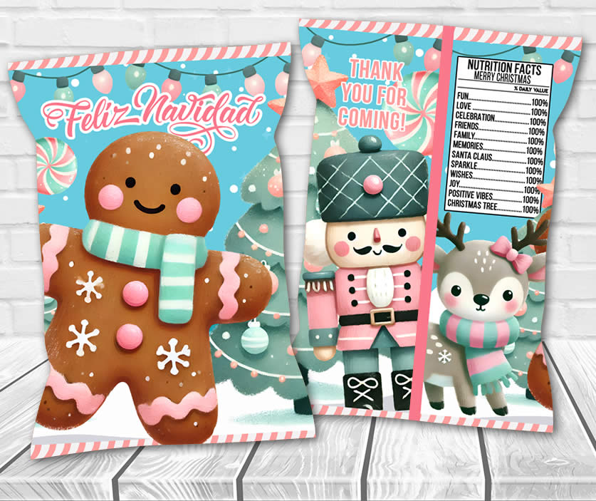 Christmas Chip Bag