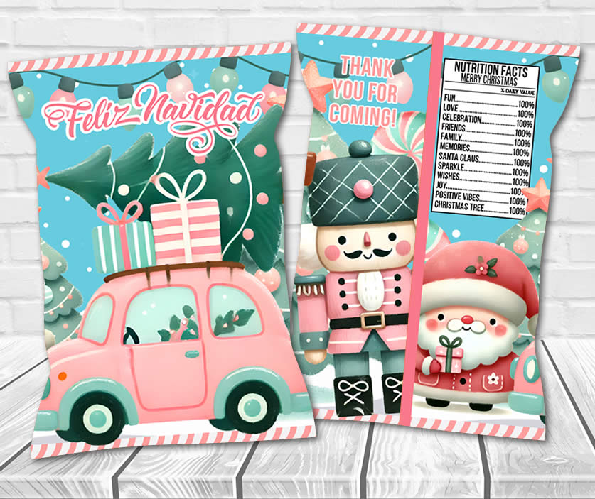 Christmas Chip Bag
