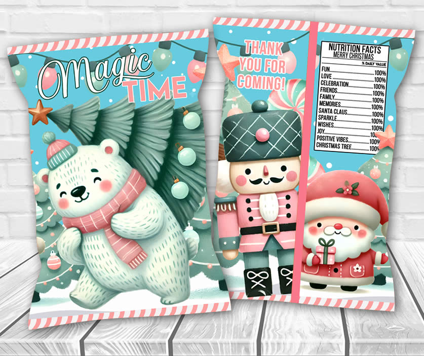 Christmas Chip Bag