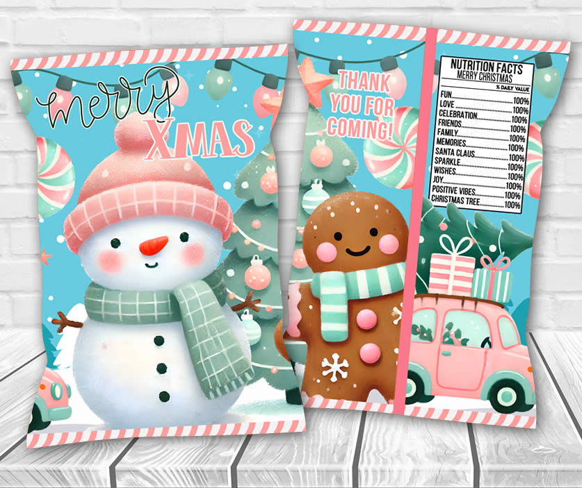 Christmas Chip Bag