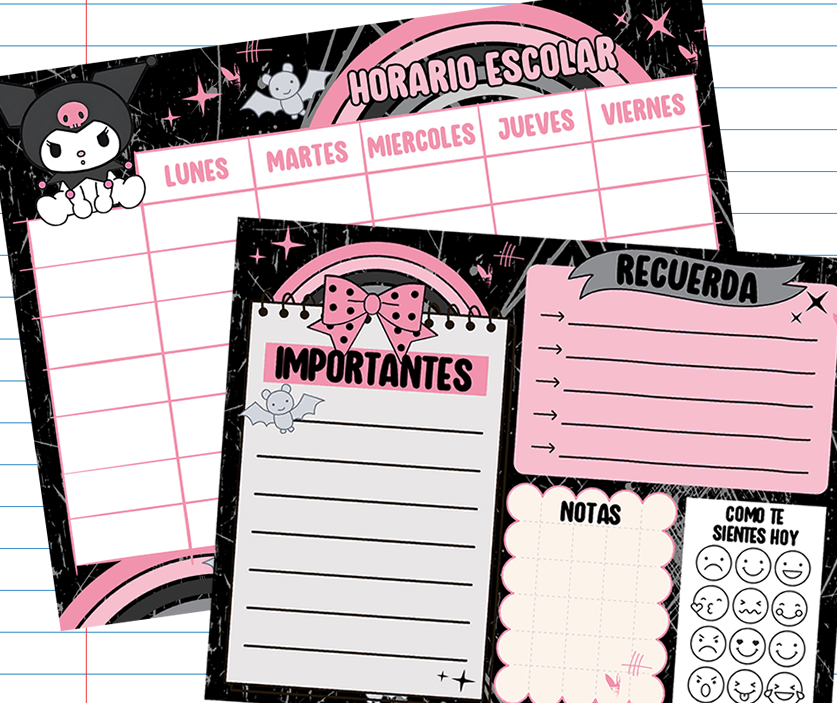 Horario Escolar Kuromi